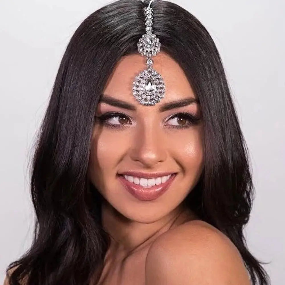 Simple Stylish Water Drop Forehead Chain Headdress Hair Band Advibe Studio