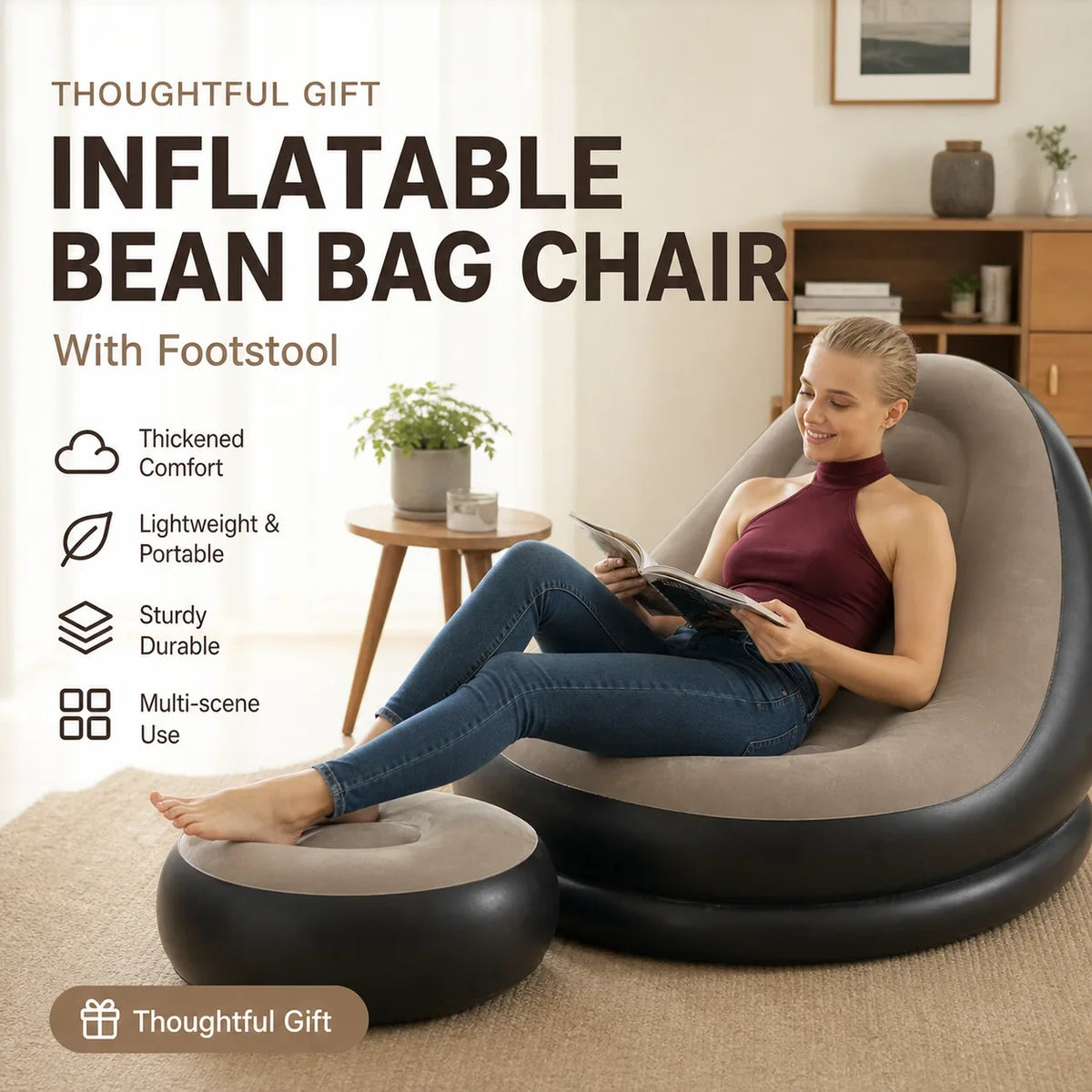 CozyFloat™ Air Sofa with Footrest
