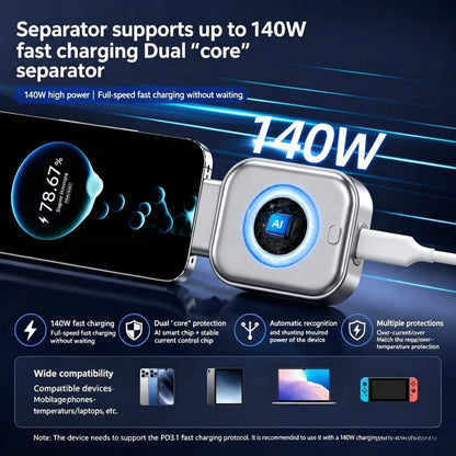 SmartCharge Pro Auto Disconnect 140W Fast Charging Adapter