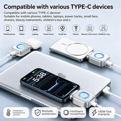 SmartCharge Pro Auto Disconnect 140W Fast Charging Adapter