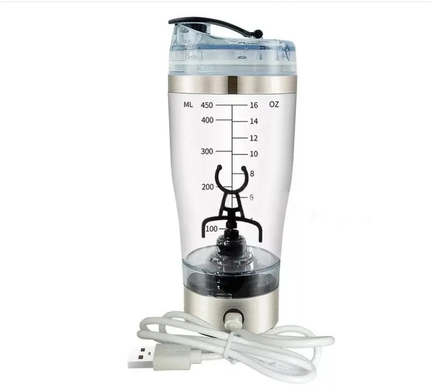 Electric Protein Shake Stirrer USB Shake Bottle Milk Coffee Blender Kettle Sports And Fitness Charging Electric Shaker Cup waqar