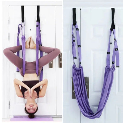 Fitness Hip Stretch Yoga Belt Inverted Rope Pull Stretch Belt Split Lower Waist Trainer Advibe Studio